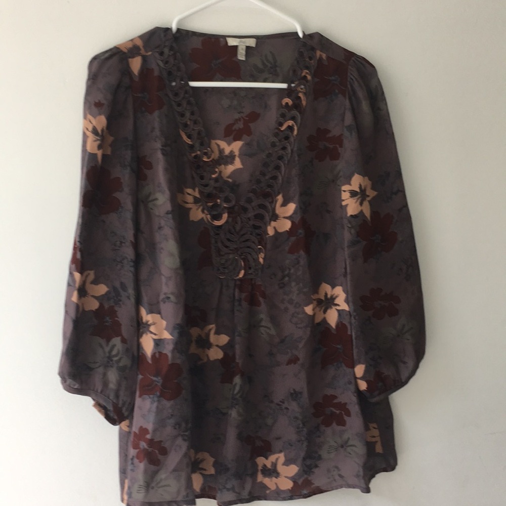 Joie Silk Floral Blouse - M